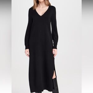 Splendid x Cella Jane Black Long Sleeve Sweater Dress